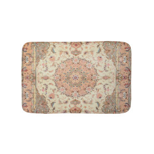 Persia Tabriz Blush Peach Peachy  Bath Mat