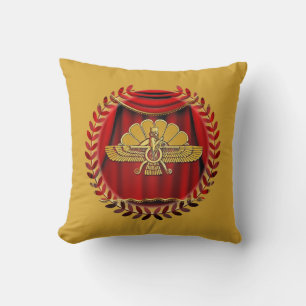 Persian Ahura Mazda Throw Pillow