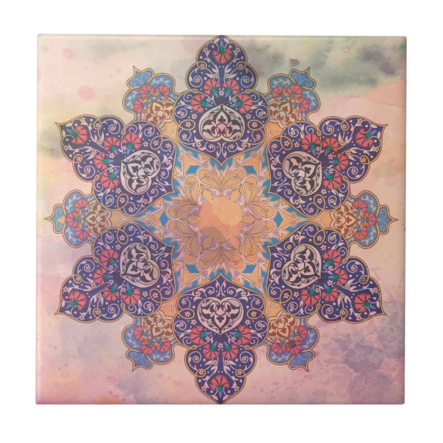 Persian Art Ceramic Tile (Front)