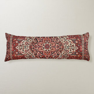 Persian Bakhtiari Deep Dark Red Tan  Body Cushion