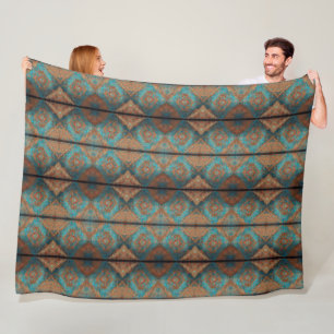 Persian Beautiful Old Pattern Popular Collection Fleece Blanket