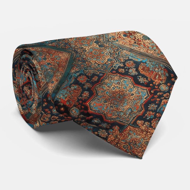 Persian Beautiful Old Pattern Trendy Collection Tie (Rolled)