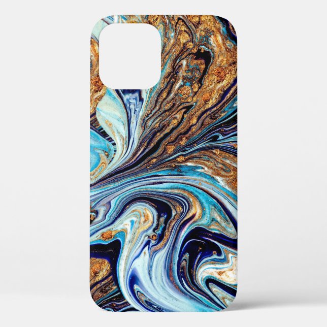 Persian Blue Agate: Oriental Luxurious Texture Case-Mate iPhone Case (Back)