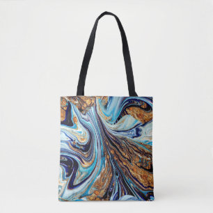 Persian Blue Agate: Oriental Luxurious Texture Tote Bag