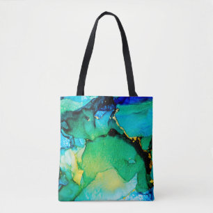 PERSIAN BLUE, chartreuse green. Very beautiful art Tote Bag