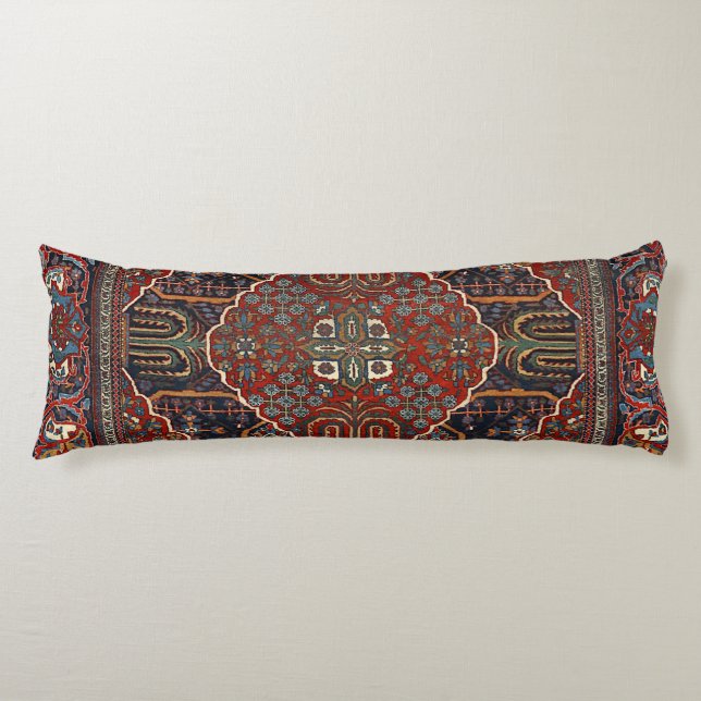 Persian Burnt Orange Rust Red  Body Cushion (Front)