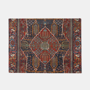Persian Burnt Orange Rust Red  Doormat