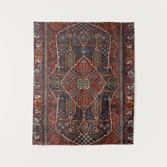 Persian Burnt Orange Rust Red  Tapestry (Front)