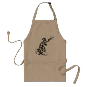 Persian Calligraphy of Rumi Poem "Old Man" Standard Apron