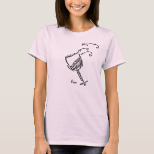 Persian Calligraphy of Rumi Poem "the Wine" T-Shirt