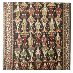 Persian carpet, 19th-20th century ceramic tile