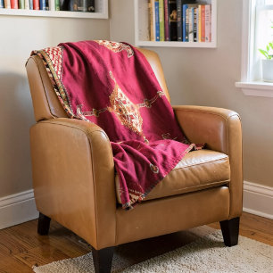 Persian carpet -bold design fleece blanket