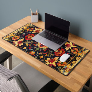 Persian Carpet Floral Pattern Desk Mat