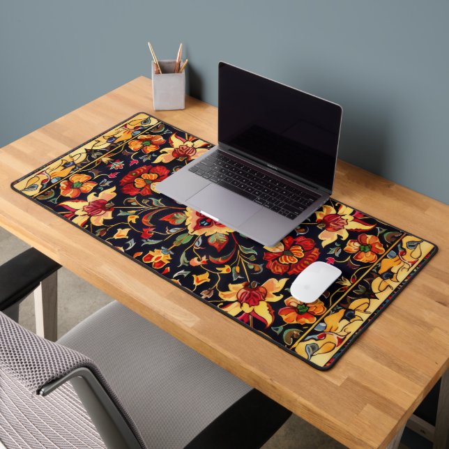 Persian Carpet Floral Pattern Desk Mat (Office 2)