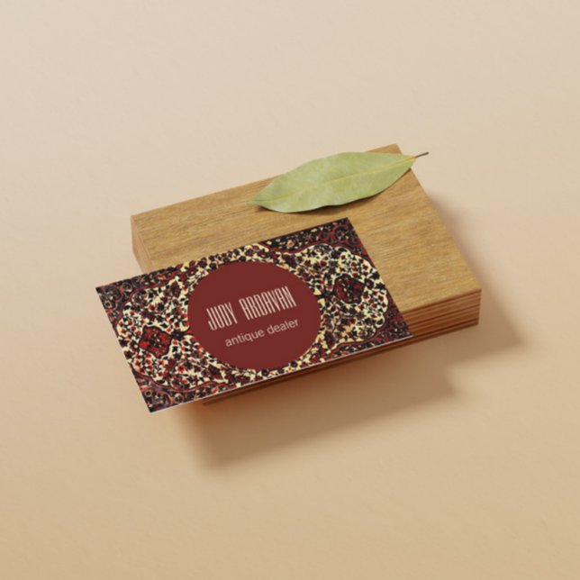 Persian carpet look - antique dealer business card (Creator Uploaded)