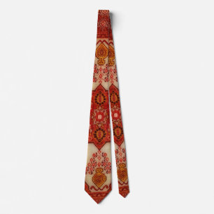 Persian carpet look in copper colour tie