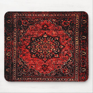 Persian carpet look in rose tinted field mouse pad