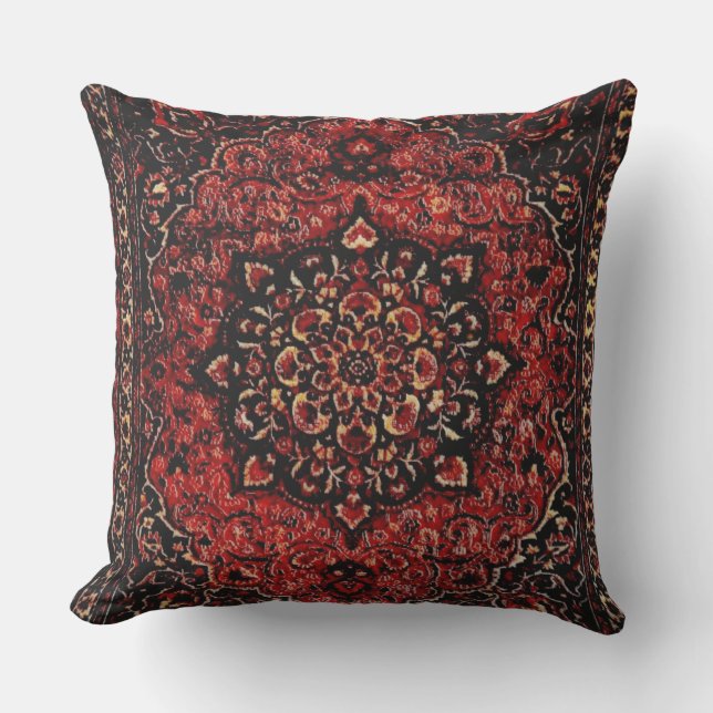 Persian carpet look  -  red cushion (Front)