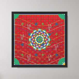 Persian Carpet Mandala Pattern  Canvas Print