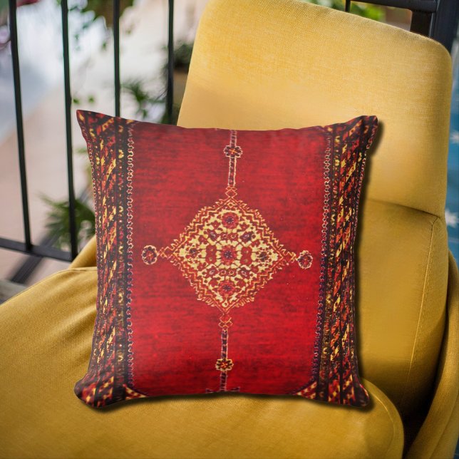 Persian carpet pattern - oriental red cushion (Creator Uploaded)