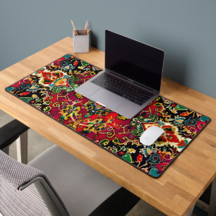 Persian Carpet Traditional Intricate Design Desk Mat