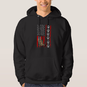 Persian Cat 4th Of July Patriotic American Flag Pa Hoodie