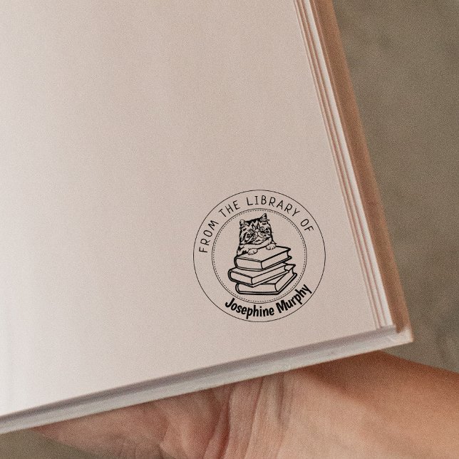 Persian Cat, Book From the Library Of  Rubber Stamp (Creator Uploaded)