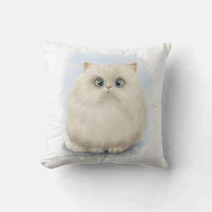 Persian Cat Cartoon Cushion
