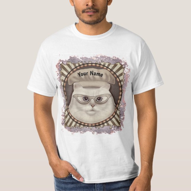 Persian Cat Chef t-shirt (Front)