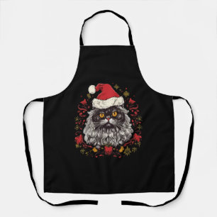 Persian Cat Christmas Apron