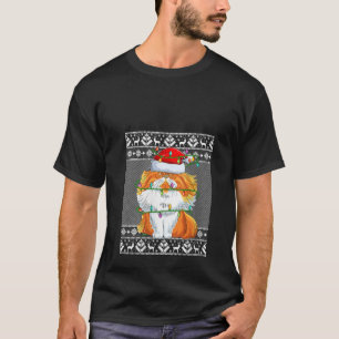 Persian Cat Christmas Lights Matching Santa Sweate T-Shirt