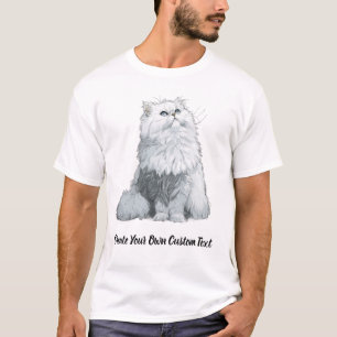 Persian Cat Create Your Own Custom Text T-Shirt