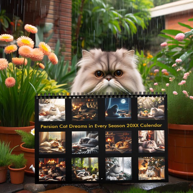 Persian Cat Dreams in Every Season 20XX Calendar (Creator Uploaded)