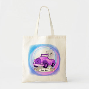 Persian Cat Driving Car Tote Bag