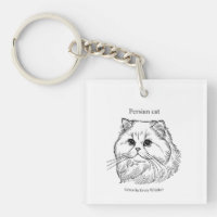 Persian Cat – Grace in Every Whisker Keychain