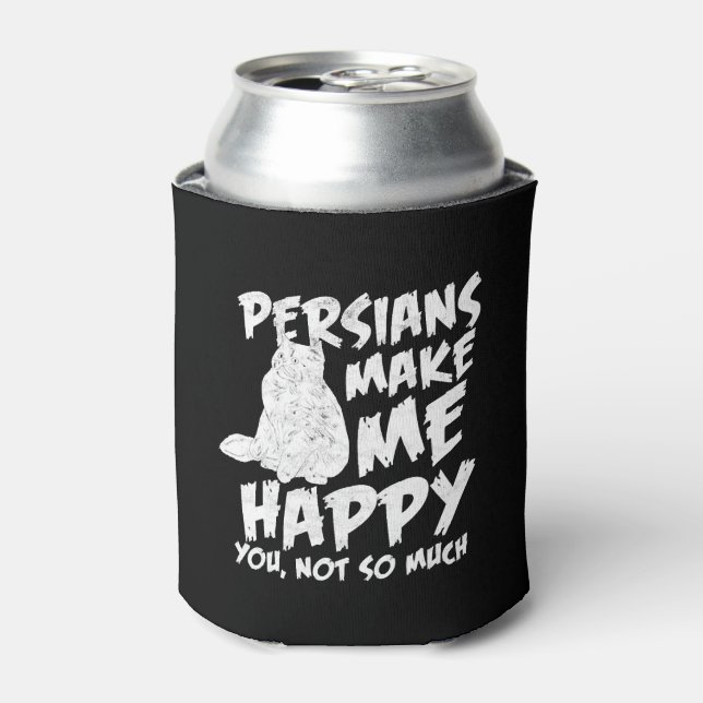 Persian Cat Happiness Can Cooler (Can Front)