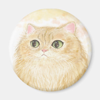 Persian Cat Illustration Magnets