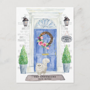 Persian Cat Moving Announcement Postcard