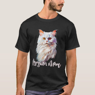 Persian Cat Mum Mummy Family Pet Friend T-Shirt