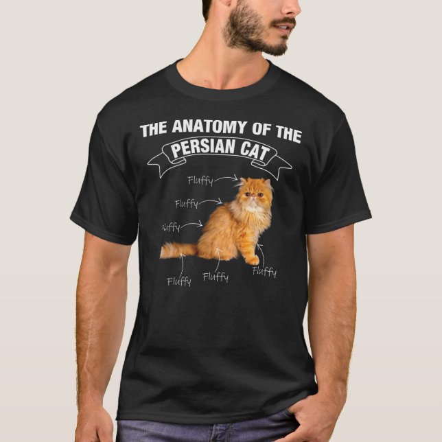 Persian cat Persian cats anatomy T-Shirt (Front)