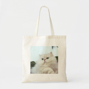 Persian Cat with Jade Eyes Tote Bag