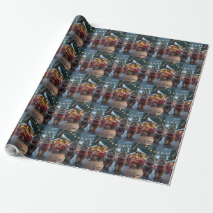 Persian Cats Christmas Snow Holiday Wrapping Paper