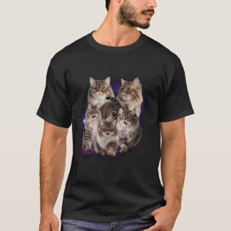 Persian Cats Retro Vintage 90s Design Funny Pet Ow T-Shirt