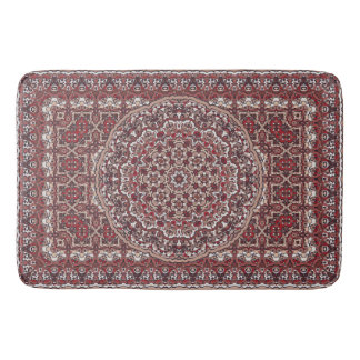 Persian coloured carpet bath mat