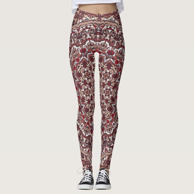 Persian coloured carpet leggings (Front)