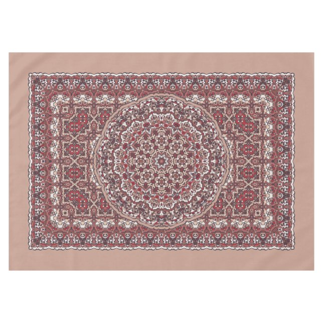 Persian coloured carpet tablecloth (Front (Horizontal))