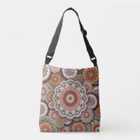 persian damask mosaic flowers mandala chic elegant