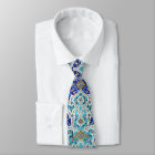 Persian elaborate tiled mural design tie