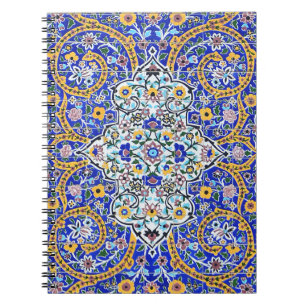 Persian elaborate tiled mural   notebook