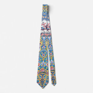 Persian elaborate tiled mural       tie